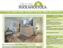 Tablet Screenshot of oulunsuolahoitola.fi
